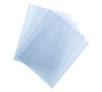 QUARKZMAN 100pz Sacchetti Termoretraibili da 6,7x4,7 Pollici, Pellicola Termoretraibile Pvc Trasparente Blu per Cesti Regalo, Saponi da Bagno, Candele e Progetti Fai da Te Fatti Casa