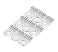 QUARKZMAN 100pz Tubo Cinturino Adatto per 1/8" (3mm) 304 Inossidabile Acciaio Cinturino Morsetto con 1 Foro per Condotto o Tubo Fissaggio