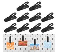 QUARKZMAN 10Pcs Accessori Per Pannello Forato Clip, 2.4 X 0.6in Clip Per Pannello Forato Gancio Accessori In Metallo Foto Artigianato Cucina Ufficio Parete Organizzazione Archivio