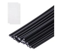 QUARKZMAN 10Pcs Bacchette Per Saldatura Plastica, 8 Pollici Strisce Per Riparazione In PP Con Rete Rinforzata Per Riparazione Kayak, Paraurti Auto, Nero