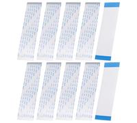 QUARKZMAN 10Pcs Cavo Piatto Flessibile FFC Ribbon Sottile, 50 Pin Passo 0.5mm Lunghezza 100mm (Tipo A) Per LCD Stampante 3D Fotocamera Laptop Audio