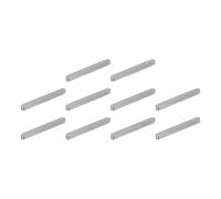 QUARKZMAN 10Pcs Chiavetta A Tacca Tonda 3 X 3 X 30mm In Acciaio Al Carbonio Per Albero Di Trasmissione Parallelo Chiavetta Meccanica Per Collegamento Di Fissaggio Tipo Albero