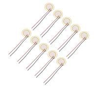 QUARKZMAN 10Pcs Dischi Piezoelettrici 27mm Trasduttori Microfoni Acustici Trigger Buzzer Chitarra Tamburo Con Guscio In Alluminio