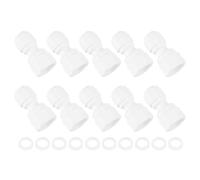QUARKZMAN 10Pcs Dritto 1/4 Pollice NPT Femmina a 1/4 Pollice OD Tubo Connettore Rapido Tubo Push to Connect Raccordi Tubo per Sistema RO Osmosi Inversa, con Anelli di Gomma
