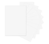 QUARKZMAN 10Pcs Fogli Adesivi In Vinile Adesivo, 21cm x 30.5cm Adesivo Vinile Opaco Metallizzato Per Macchine Da Taglio Decorazioni Per Feste Adesivi Per Auto, Bianco