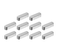 QUARKZMAN 10Pcs Linguetta A Piuma Con Estremità Arrotondata, 3 X 3 X 10mm Acciaio Al Carbonio Linguetta Di Trasmissione Parallela Per Albero, Chiavetta Per Connessioni Tipo Albero