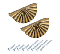 QUARKZMAN 10Pcs Maniglie Per Cassetti, 3" Distanza Tra I Fori, Lega Di Zinco, Maniglie Moderne Per Cassetti Cucina Armadio Comò Hardware, Ottone