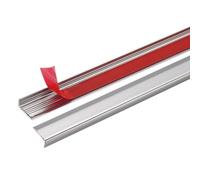 QUARKZMAN 10Pcs Profilatura Per Piastrelle 12" X 0.4" Profilo Adesivo Per Sfondale In Lega Di Alluminio A Forma Di L Per Angoli Esterni Per Cucina Tailgates Mobili Grigio Opaco