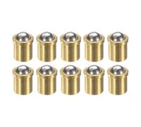 QUARKZMAN 10pcs Puntine A Molla Con Sfera 5x6mm Ottone Precisione Perle Di Posizionamento Puntine A Molla Con Sfera Serratura A Sfera Per Porte Armadi Dispositivi Meccanici Morsetti Mobili