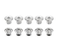 QUARKZMAN 10Pcs Spinotti Di AlRigomento Cavi Per Tenone, 5/16 Pollici (8mm) Spinotti Centranti, Utensile Per Forare Con Punta AfRigata Per Accessori Per Lavorazione