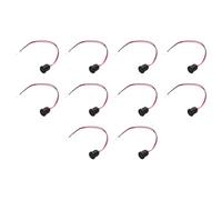 QUARKZMAN 10Pcs Tipo-C Femmina Chassis 2 Filo Pin, 5V 3A Filettato Rotondo USB-C Femmina Presa A PH2.0 Terminale Impermeabile Cavo Di Estensione Per PC, Lampade LED, Laptop 6"