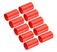 QUARKZMAN 10Pcs Tubo PVC Giunto Conduit PVC Raccordi Diritti Efficacia 20 mm Giunto Terminale Connettori per Tubo Elettrico Casa Rosso