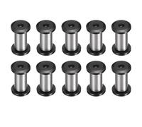 QUARKZMAN 10Pcs Viti Per Manico Di Coltello 6 X 14Mm M4 Torx Testa A Svasatura Acciaio Inox Perni Cardine Per Coltelli A Serramanico Bulloni Per Fissaggio Lametta Nero/Argento