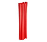 QUARKZMAN 10Pezzi Bastoncini Di Colla A Caldo 7mm x 200mm Lunghi Mini Bastoncini Adesivi EVA Per Pistola Per Colla A Caldo Legno Plastica Vetro Fiori Tessuti Schiuma, Rosso