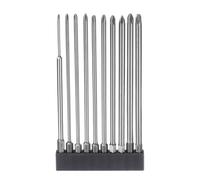 QUARKZMAN 10pz #0-#3 Set di Punte Cacciavite Phillips PH0-PH3 1/4" Asta Esagonale Lunghezza 6" (150mm) Punte Cacciavite Elettrico Testa a Croce in Acciaio S2 Magnetica Grado Industriale