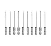 QUARKZMAN 10Pz #0 Punte Cacciavite Phillips PH0 1/4" Gambo Esagonale 3.15" (80mm) Lungo Acciaio S2 Magnetiche Inserti per Avvitatore Cacciavite Elettrico Punte Trapano 0.098" (2.5mm) Asta