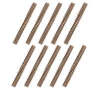 QUARKZMAN 10pz Asta Filettata Intera in Acciaio al Carbonio 1/4x2", Vite Filettata Zincata a Colori per Assemblaggio Mobili Montaggio Ringhiere Giardino