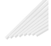 QUARKZMAN 10pz Asta Quadrata in ABS 2x2x500mm Asta Solida in Plastica ABS Kit Assortito di Asta in Plastica Bianca per Realizzazione di Modelli Architettonici Fai Da Te