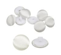 QUARKZMAN 10pz Bottone Rivestito in Tessuto Raso Bottoni da Cucito Rotondi con Gambo Bottoni Tondi Rivestiti Pulsanti per Smoking Abiti Sposa Camicetta Fai Da Te (12,5mm Giallo)