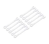 QUARKZMAN 10pz Chiave a Combinazione Sottile da 13mm con Estremità a 6 Punti Sfalsati e Estremità Aperta Angolata a 15° in Acciaio al Carbonio ad Alta Resistenza Placcato in Cromo Specchiato