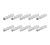 QUARKZMAN 10pz Chiave a Piuma Estremità Rotonda, 4x4x25mm Chiavette Elastiche Acciaio Inossidabile Professionale Chiavetta Parallela per Albero Trasmissione per Industria Meccanica Fissaggi