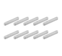 QUARKZMAN 10pz Chiave a Piuma Estremità Rotonda, 4x4x30mm Chiavette Elastiche Acciaio Inossidabile Professionale Chiavetta Parallela per Albero Trasmissione per Industria Meccanica Fissaggi