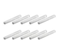 QUARKZMAN 10pz Chiave a Piuma Estremità Rotonda, 4x4x40mm Chiavette Elastiche Acciaio Inossidabile Professionale Chiavetta Parallela per Albero Trasmissione per Industria Meccanica Fissaggi