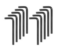 QUARKZMAN 10pz Chiave Brugola Esagonale L 3/16" Sae, Strumento Riparazione Acciaio Cromo Vanadio per Riparazioni Domestiche, Nero