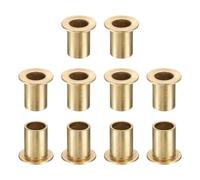 QUARKZMAN 10Pz Cuscinetti A Manicotto Con Flangia, 8 X 10 X 15 mm(Alesaggio*OD*Lunghezza), Boccole Autolubrificanti In Bronzo Sinterizzato per Attrezzature Industriali