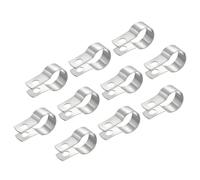 QUARKZMAN 10pz Dividere Ring Appeso Tubo Cinturino Adatto 1"(25mm) Metallo Tubo Morsetti Soffitto Montaggio Tubo Staffa Sostegno per Tubo