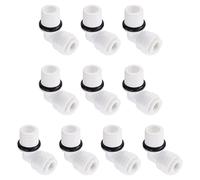 QUARKZMAN 10Pz G1/4 Maschio Filettatura a 1/4" L Tipo Rapido Bianco Nero
