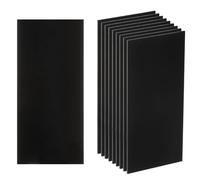 QUARKZMAN 10pz Lenti per Saldatura 2 x 4,25" Paralume 9 Lenti Ricambio per Saldatura Piastre Filtranti Oscuranti Nere Plastica Temprata per Casco Saldatura, Nero