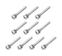 QUARKZMAN 10Pz M4 x 35mm Viti a Testa Bombata a Croce con Rondelle Elastica e Piatta, Kit Vite con Rondelle in Acciaio Inossidabile 304 per Legno Plastica Fissaggio Filo