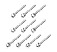 QUARKZMAN 10Pz M4 x 40mm Viti a Testa Bombata a Croce con Rondelle Elastica e Piatta, Kit Vite con Rondelle in Acciaio Inossidabile 304 per Legno Plastica Fissaggio Filo