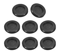 QUARKZMAN 10pz Occhielli in Gomma 30mm Foro di Perforazione, Guarnizione Anello per Tappi Fori a Doppia Faccia ID 25mm Passacavi Scrivania per Protezione dei Cavi Firewall, Nero