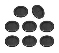 QUARKZMAN 10pz Occhielli in Gomma 60mm Foro di Perforazione, Guarnizione Anello per Tappi Fori a Doppia Faccia ID 50mm Passacavi Scrivania per Protezione dei Cavi Firewall, Nero