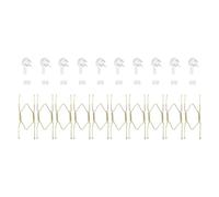 QUARKZMAN 10pz Piastra Gancio 5 pollici universale Ottone Invisibile Da muro Piastra Grucce 10pz Muro Ganci per Decorativi Piatti Oro
