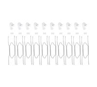 QUARKZMAN 10pz Piatto Appendino 10 Pollici Ottone Invisibile Da muro Piatto Appendini 10pz Da muro Ganci per Decorativi Piatti Argento