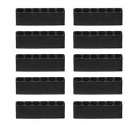 QUARKZMAN 10pz Porta Punte Avvitatore Organizer 48x9.5x16mm Custodia in Plastica per Trapano Esagonale a 6 Fori per Qualsiasi Punta per Cacciavite in Metallo da 1/4" in Metallo