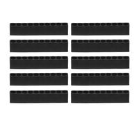 QUARKZMAN 10pz Porta Punte Avvitatore Organizer 82x9.5x16mm Custodia in Plastica per Trapano Esagonale a 10 Fori per Qualsiasi Punta per Cacciavite in Metallo da 1/4" in Metallo