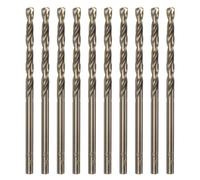 QUARKZMAN 10pz Punte da Trapano Jobber Cobalto 3,4mm / 0,134" Acciaio ad Alta Velocità HSS M35 Utensile Punta Elicoidale per Acciaio Inossidabile Rame Legno Plastica e Altri Materiali Duri