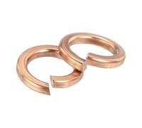 QUARKZMAN 10pz Rondelle di Sicurezza a Molla, M8 Rondella Sicurezza Divisa Assortimento Rondelle di Sicurezza in Rame per Viti Bulloni Dadi