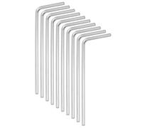 QUARKZMAN 10Pz Set di Chiavi a Brugola 1.5mm Chiave Torx Esagonali in Acciaio Inossidabile a Forma di L Metriche Set Attrezzi per Riparazioni Fai Da Te in Casa Biciclette e Motociclette