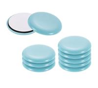 QUARKZMAN 10Pz Sottopiedi Per Mobili, 2" Rotondi Autoadesivi Tappeto Cuscinetti Per Spostare Mobili Scivola Protettori Per Pavimento Per Pavimenti Moquette Piastrelle Vinile Legno, Azzurro