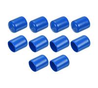 QUARKZMAN 10pz Tappi di Chiusura in Gomma 15mm ID Protezioni Filettatura Vite Coperchio Cappuccio Terminale Rotondo Vinile Blu