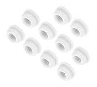 QUARKZMAN 10pz Tappi in Silicone per Foro Chiusura Scatto, 10mm/0,4" Dia Montaggio Larghezza Scanalatura Stretta 2mm Pannello Copertura Guarnizione Rotonda per Passacavi Tappi Tenuta Bianco
