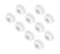 QUARKZMAN 10pz Tappi in Silicone per Foro Chiusura Scatto, 11mm/0,4" Dia Montaggio Larghezza Scanalatura Stretta 2mm Pannello Copertura Guarnizione Rotonda per Passacavi Tappi Tenuta Bianco