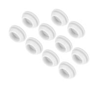 QUARKZMAN 10pz Tappi in Silicone per Foro Chiusura Scatto, 18mm/0,7" Dia Montaggio Larghezza Scanalatura Stretta 2mm Pannello Copertura Guarnizione Rotonda per Passacavi Tappi Tenuta Bianco