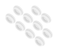 QUARKZMAN 10pz Tappi in Silicone per Foro Chiusura Scatto 27mm/1,1" Dia Montaggio Larghezza Scanalatura Stretta 2,5mm Pannello Copertura Guarnizione Rotonda per Passacavi Tappi Tenuta Bianco
