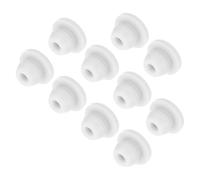 QUARKZMAN 10pz Tappi in Silicone per Foro Chiusura Scatto, 5mm/0,2" Dia Montaggio Larghezza Scanalatura Stretta 1,5mm Pannello Copertura Guarnizione Rotonda per Passacavi Tappi Tenuta Bianco